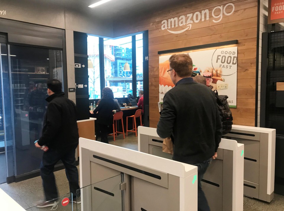 When a customer walks back out of the gated turnstile with their shopping, they will be automatically billed from the credit card associated with their Amazon account